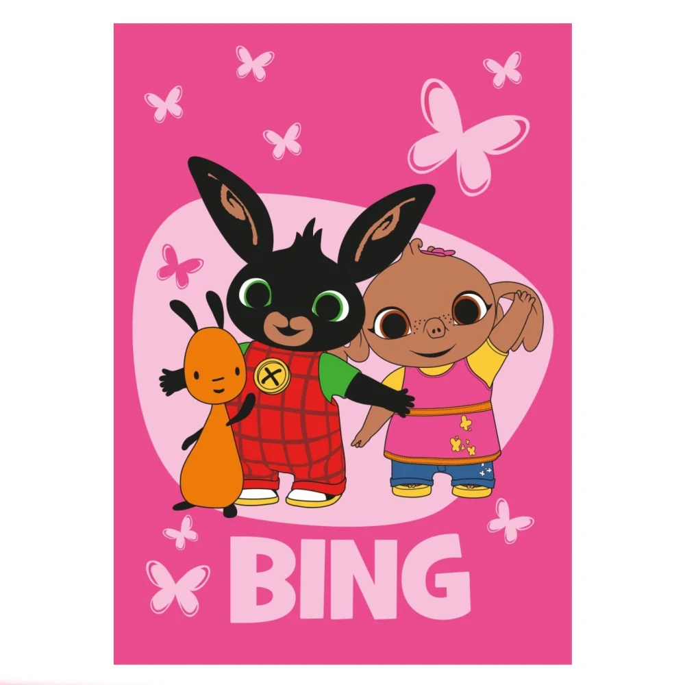 Dětská fleecová deka Králíček Bing Butterflies