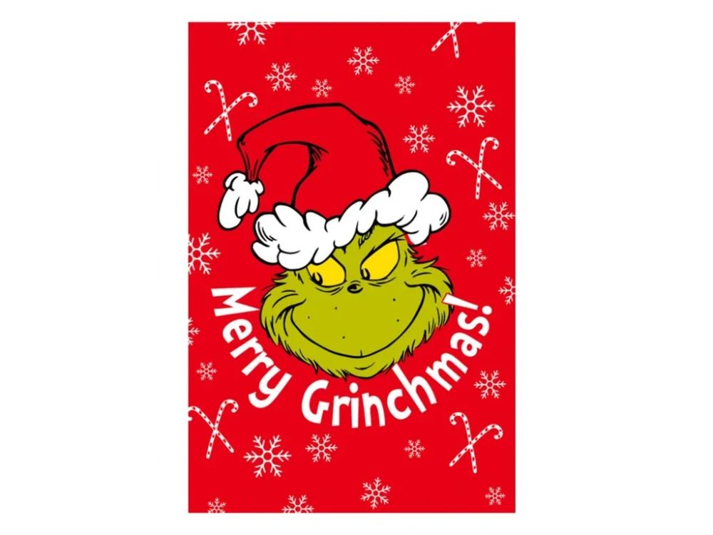 Mikroflanelová deka Grinch Merry Grinchmas