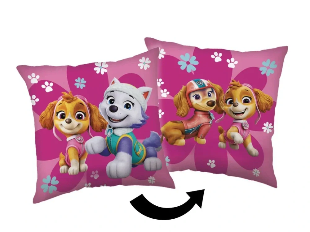 Polštářek Paw Patrol Flower power 40x40 cm