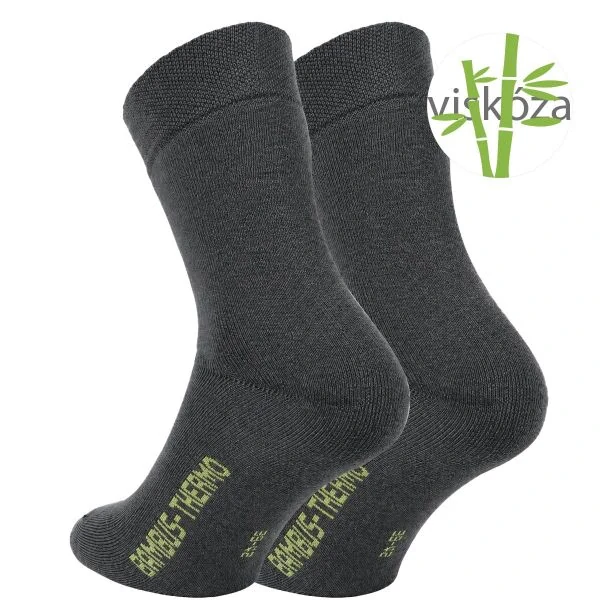 RS klasické unisex viskózové jednobarevné celo froté ponožky jemný svěr mix3 - 43059 - 2 páry