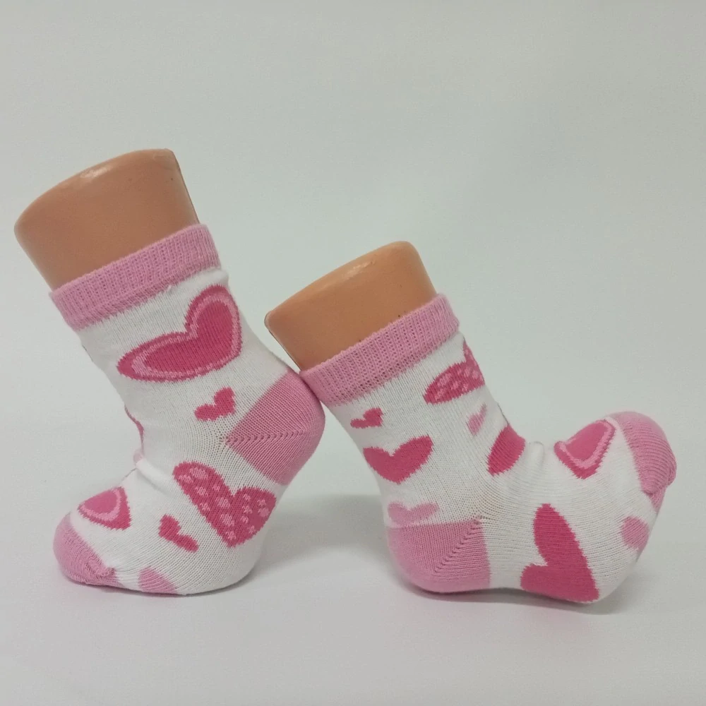 Dětské bavlněné ponožky SRDÍČKA