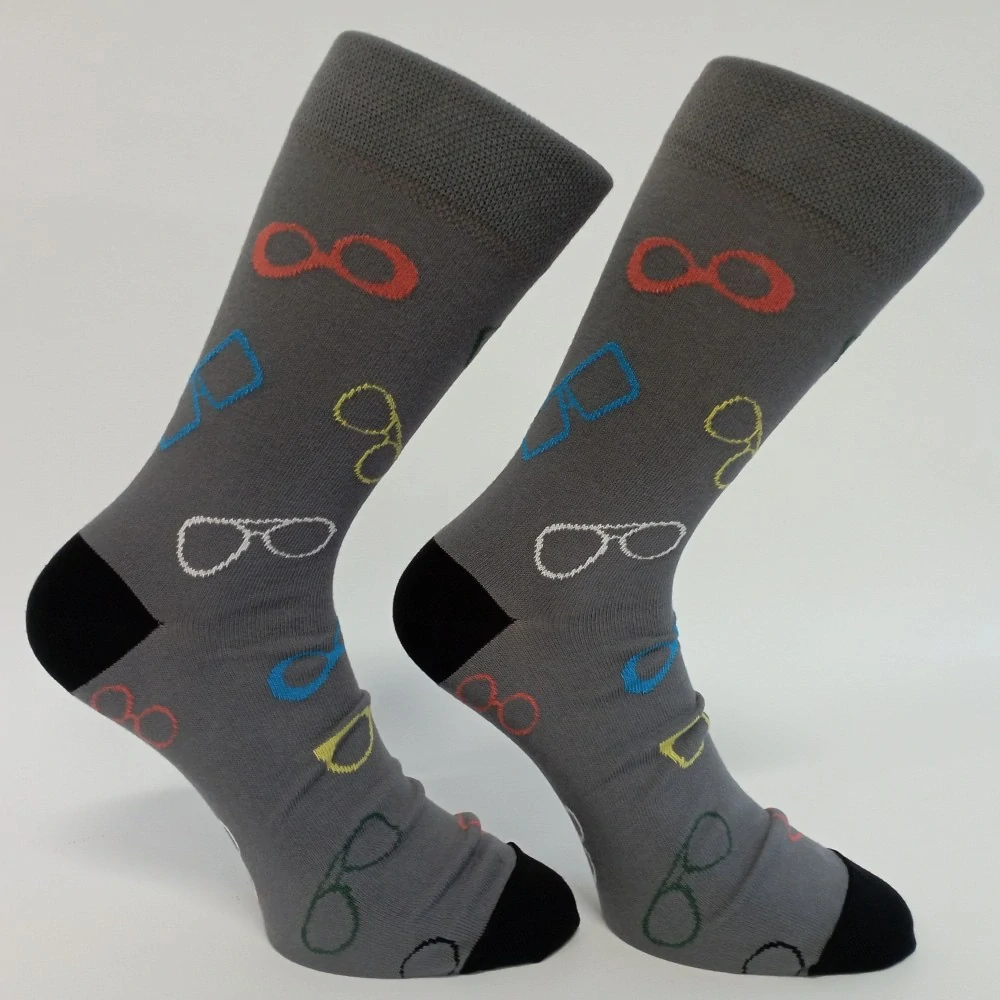 Vzorované ponožky BRÝLE