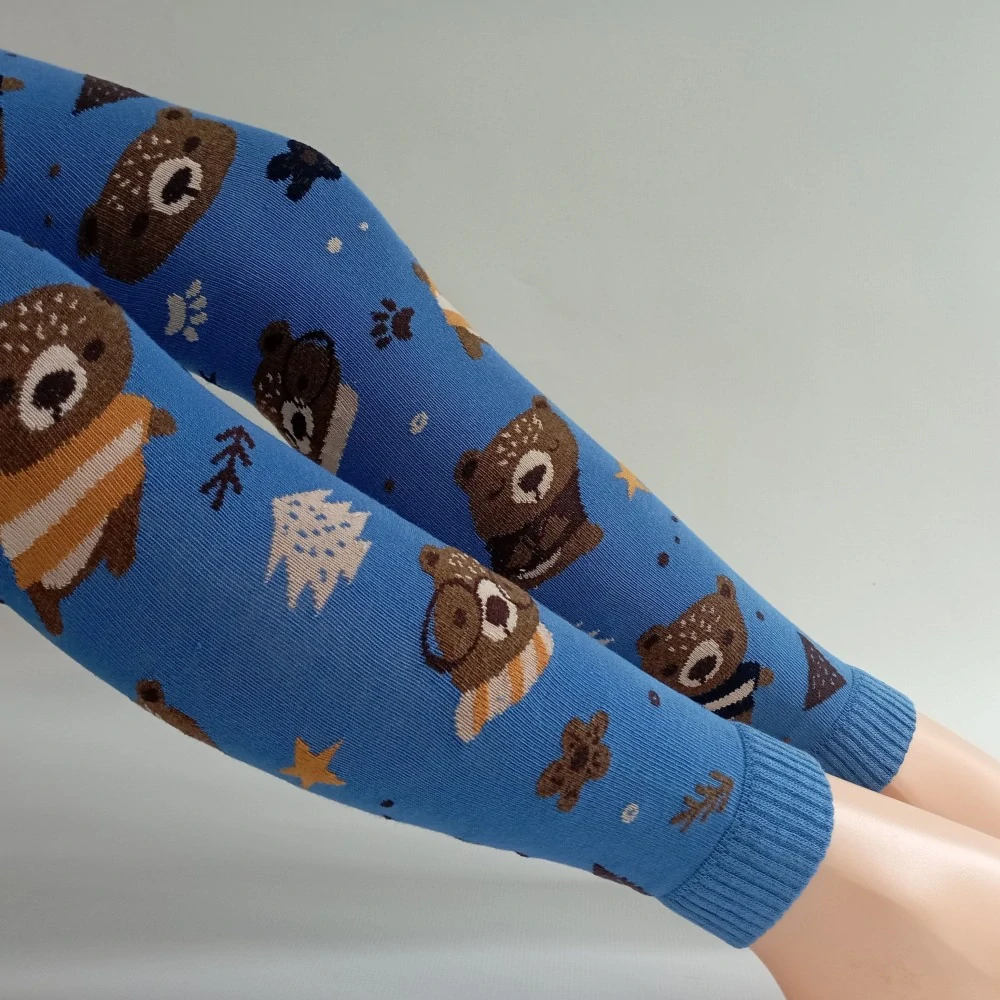 DĚTSKÉ BAVLNĚNÉ LEGÍNY MEDVĚD