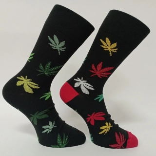 Vzorované ponožky MARIJUANA