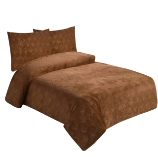 Povlečení mikroflanel struktura Listy oříšek