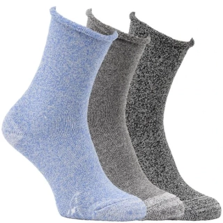 Zdravé ponožky unisex melírované teplé froté zdravotní ponožky mix1 - 9102023 - 3 páry 