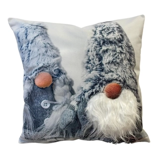 Vánoční povlak 3D Skřítci DUO šedá 6817M