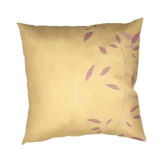 Povlak na polštář flanel Mandevila pudrová na banánovém