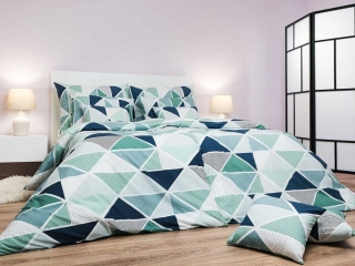 Povlečení bavlna Pyramidy mentol