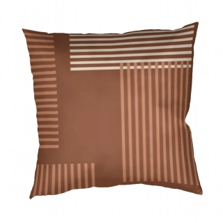 Povlak na polštář bavlna Patrik hnědý