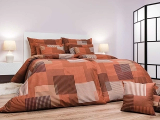 Povlečení bavlna Patrik hnědý