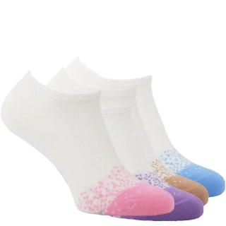 Zdravé ponožky dámské barevné módní bavlněné letní sneaker ponožky mix - 4 páry - 6400225