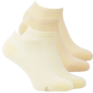 Zdravé ponožky dámské bavlněné vzorované elastické sneaker ponožky mix - 4 páry - 6402625