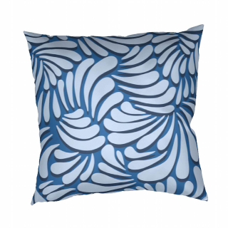 Povlak na polštář bavlna Iluze 2 světle modrá