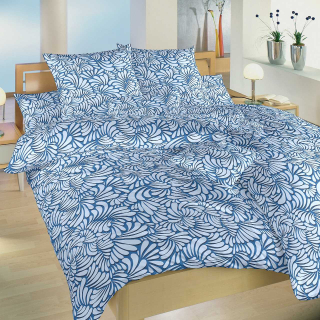 Povlečení bavlna Iluze 2 světle modrá