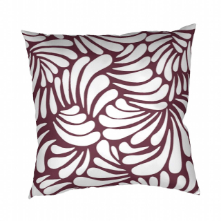 Povlak na polštář bavlna Iluze bordó