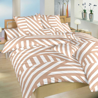 Povlečení bavlna Zebra světle hnědá