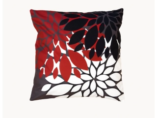 Povlak NOVIA vzor G | Červeno-černý 43x43