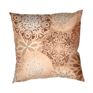 Povlak na polštář bavlna Mandala béžová