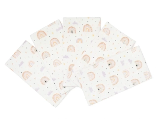 Látková plena 70x70 cm Duha (balení 5 ks)