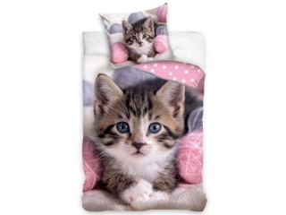 Povlečení fototisk Koťátko s klubíčky