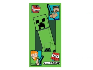 Osuška Minecraft Creeper Coming 70x140 cm