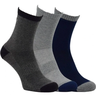 OXSOX Active unisex zkrácené jednobarevné sportovní zpevněné ponožky  mix - 52010 - 3 páry