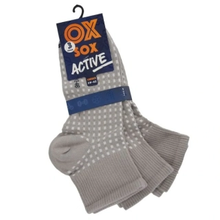 OXSOX Active unisex letní sportovní bavlněné jednobarevné ponožky mix22 - 53009 - 6 párů