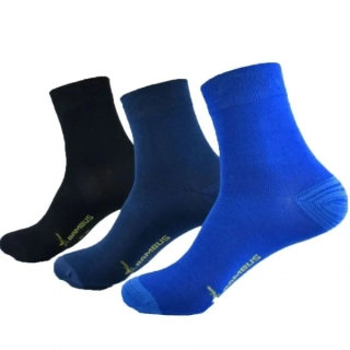 RS dětské jednobarevné viskózové elastické ponožky mix - 20833 -  3 páry