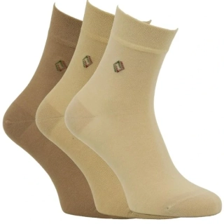 RS zkrácené pánské bavlněné elastické ponožky jemný svěr mix - 32070 - 3 páry