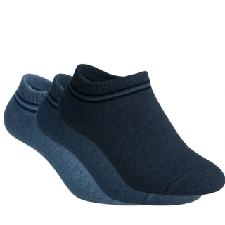 RS letní pánské bavlněné elastické sneaker džínové ponožky mix - 35251 - 3 páry