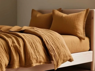 Povlečení mušelín Hořčicová