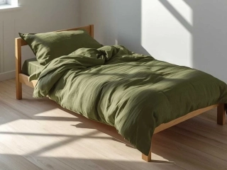 Povlečení mušelín Olivové 