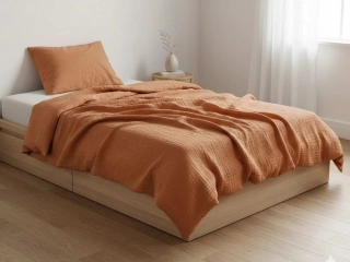 Povlečení mušelín Karamelové