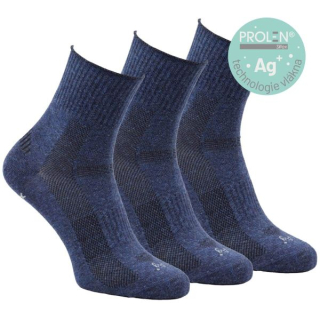 OXSOX Active pánské nadměrné bavlněné jednobarevné zkrácené ponožky PROLEN Siltex mix23 - 93007X - 3 páry