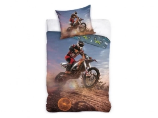 Povlečení bavlna Motokros Závod v poušti 