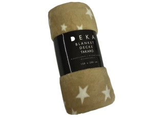 Mikroflanelová deka vzor D - DK01/HVEZDY