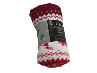 Mikroflanelová deka vzor A - DK01/VANOCNI