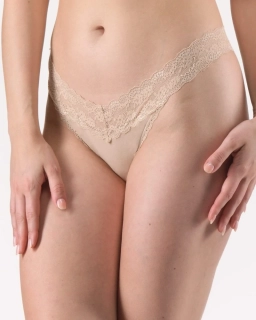 Bambusová krajková tanga - 15009