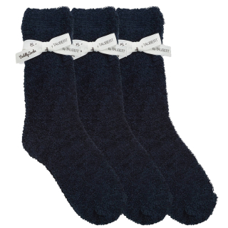 Taubert luxusní dárkově balené žinylkové jednobarevné ponožky SMOOTH navy - 333600588 - 3 páry