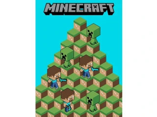 Dětská fleecová deka Minecraft Blocs