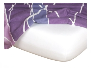 Jersey prostěradlo - bílá A