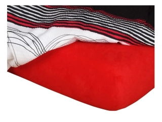 Jersey prostěradlo - červená C