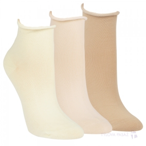 Dámské zdravotní kotníkové ponožky bez gumiček RS - 3 páry Kód zboží: 15266