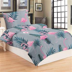 Povlečení mikroflanel Flamingo grey