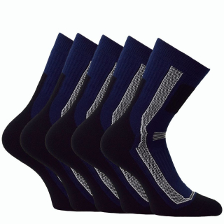 unisex sportovní funkční ponožky OXSOX modrá - 5 párů Kód zboží: OX5200120_modrá
