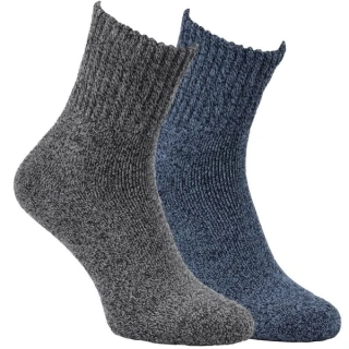 Dámské teplé froté melírované zdravotní ponožky RS mix1 - 2 páry Kód zboží: 12778_mix1