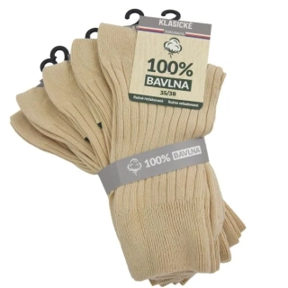 unisex 100% bavlněné klasické žebrované ponožky mix13 - 5 párů Kód zboží: 9100522_mix13