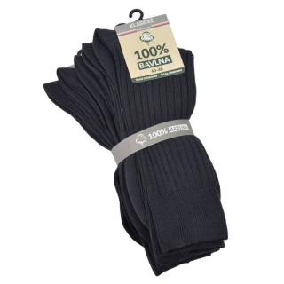 unisex 100% bavlněné klasické žebrované ponožky mix3 - 5 párů Kód zboží: 9100522_mix3
