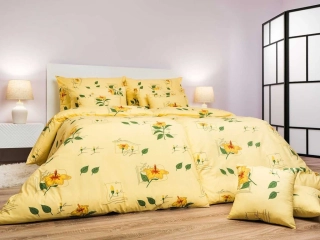 Povlečení bavlna Ibišek žlutý